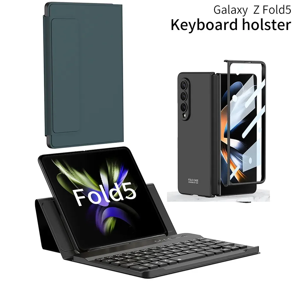 Per Samsung Galaxy Z Fold 5 5G Z Fold 4 Z Fold 3 Z Fold1 2 Z Fold1 Z Fold 3 Z Fol5 4 2 Z Fold1 Custodia In Pelle Per Tastiera Flip