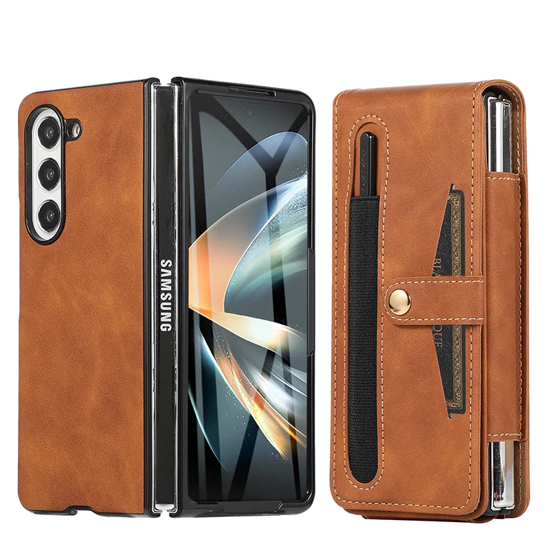 Custodia Z Fold 5 Funda Per Samsung Galaxy Z Fold 5 Z Fold 4 Z Fold 3 Z Fold 2 Cover Per Cellulare Con Clip Posteriore Galaxy Z Fold5