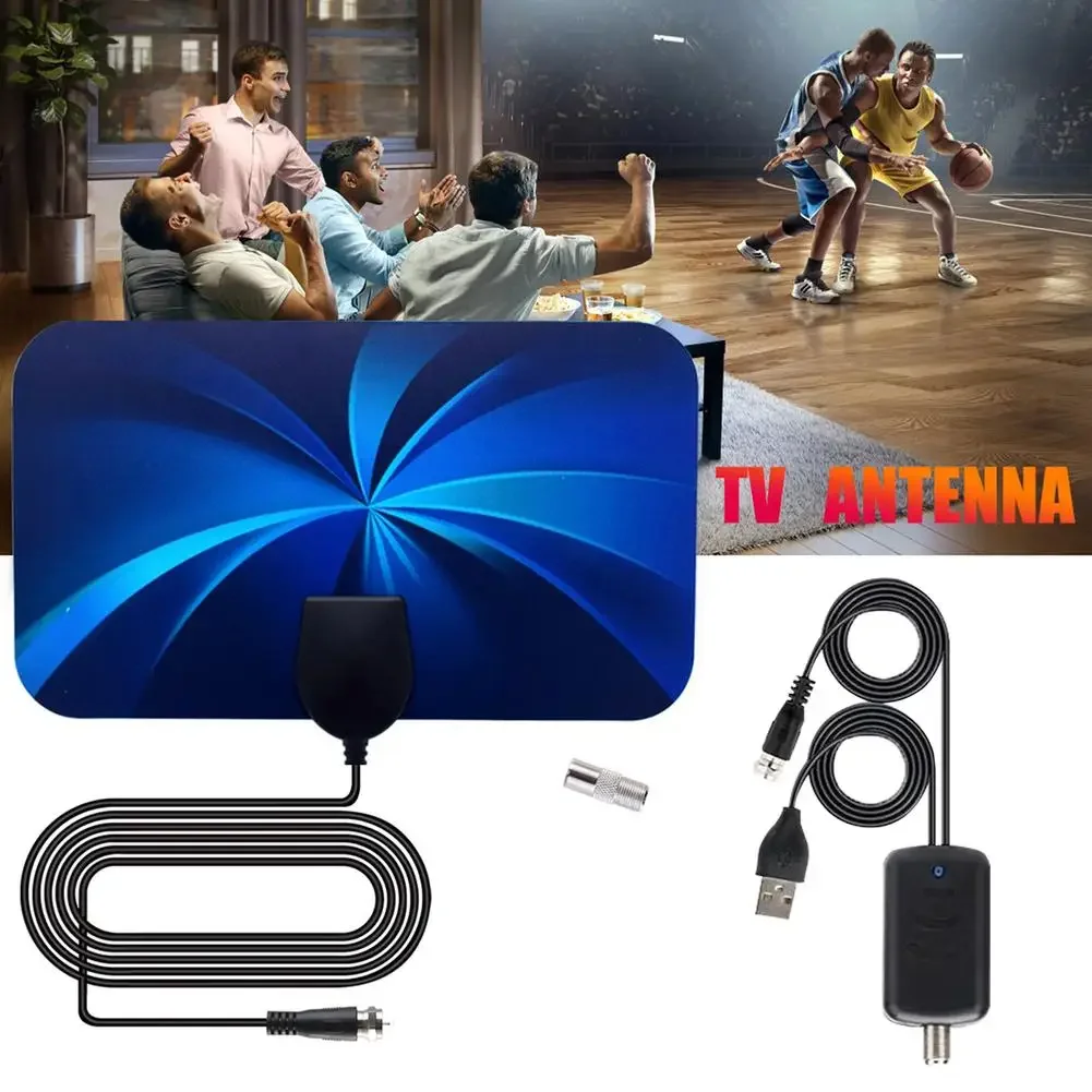 Dvb-T2 Antenna Digitale 3600 Miglia Indoor 4K Tv Segnale Di Terra Ricezione Antenna Hd Vhf Uhf Con Amplificatore