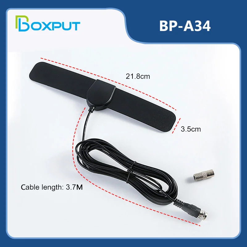 Antenna Tv Ad Alto Guadagno Hd Tv 4K 25Db Dtv Box Antenna Tv Digitale 50 Miglia Antenna Hdtv Digitale Interna Dvb-T2 Isdbt Atsc Antenna Tv