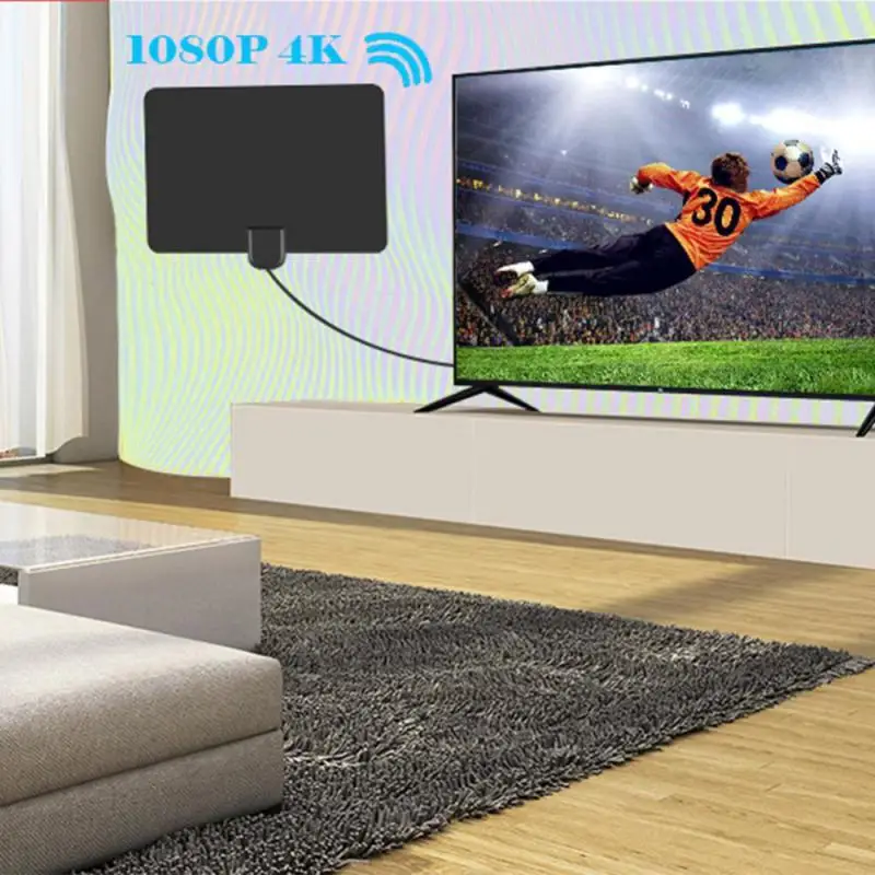 Antenna Tv Digitale Per Ricevitore Tv Globale Per Interni Amplificatore Di Segnale Dvb T2 Booster Per Smart Tv Rv Antenna Per Auto 4K Channel Free