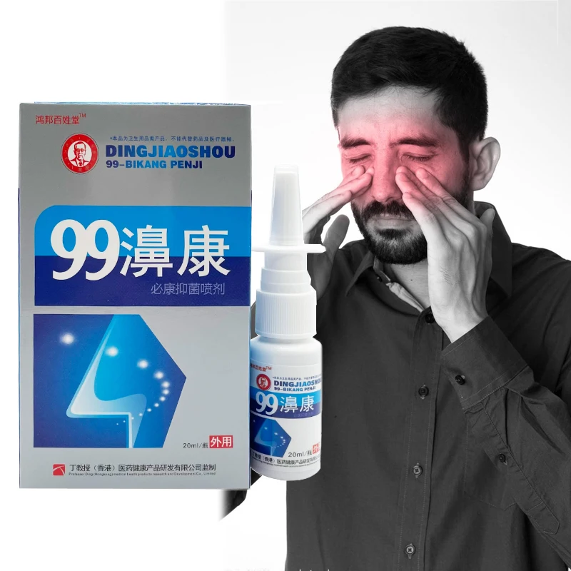 Spray Nasale Cinese Tradizionale Erba Rinite Medica Trattamento Sinusite Cronica Rinfrescante Cura Naturale Del Naso