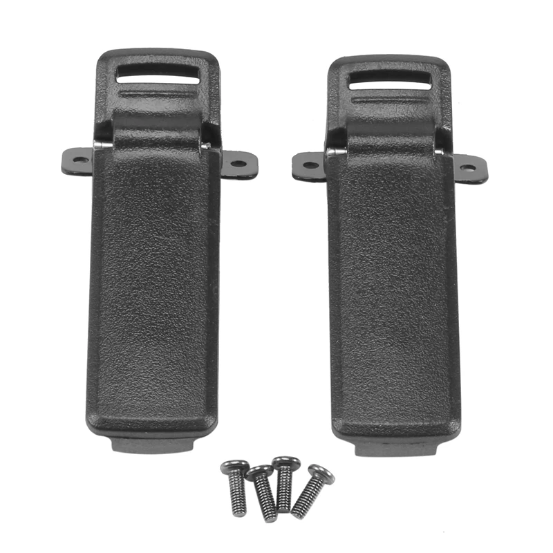 Full-2Pcs Walkie Talkie Pezzo Di Ricambio Clip Da Cintura Posteriore Per Baofeng Radio A 2 Vie Uv5R Per Interfono Baofeng Uv5R / 5Ra / 5R + / 5Rb / 5R