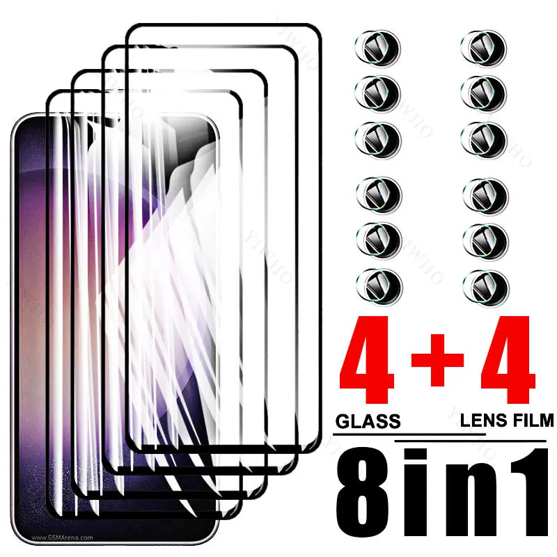 Custodia In Pellicola Temperata 8 In1 Per Samsung Galaxy S23 Protezione Per Fotocamera Per Samsung S23 S 23 23 S Galaxis23 6.1 "Sm-S911B Vetro Protett