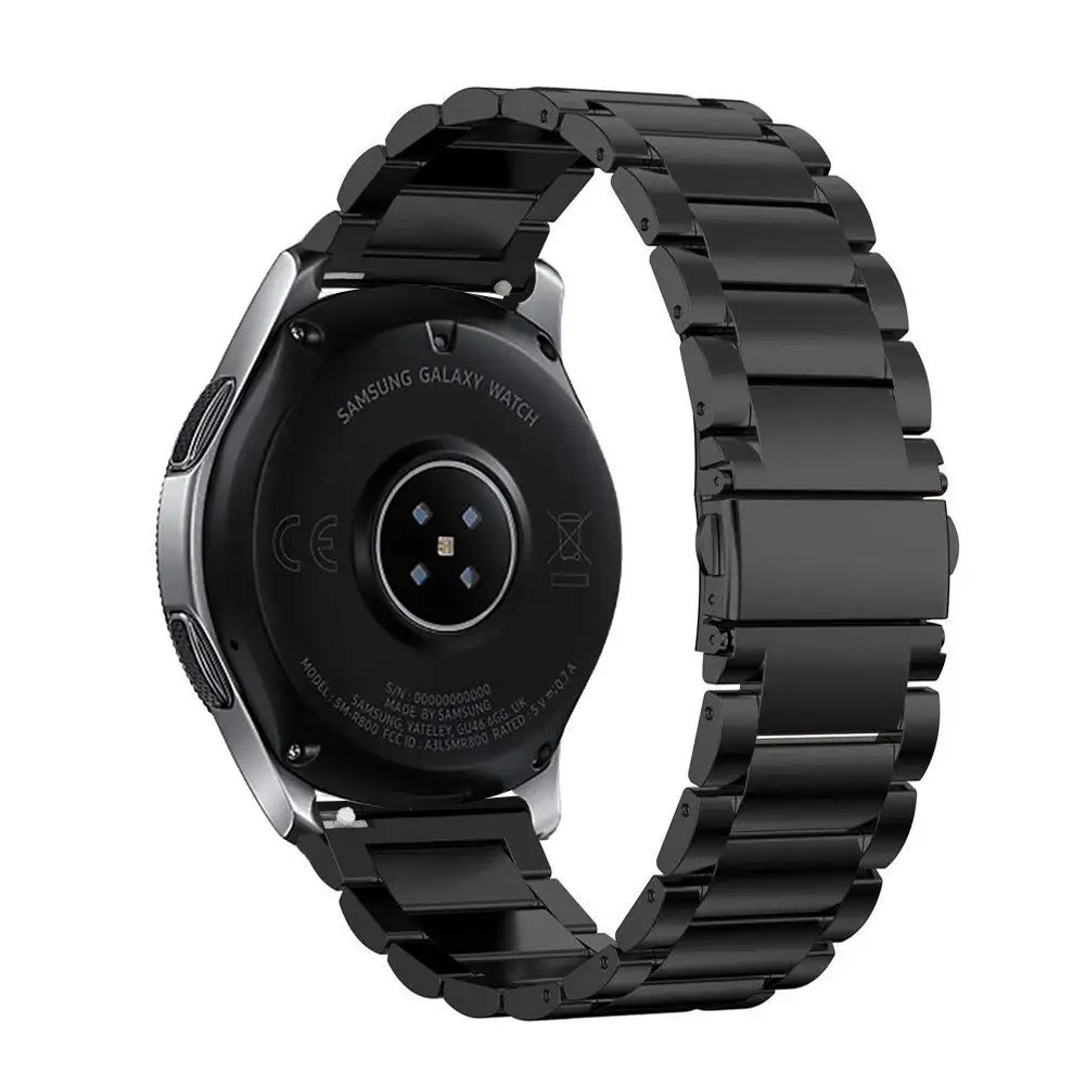 Cinturini Per Samsung Galaxy Watch 3 Cinturini 45Mm Cinturini In Acciaio Inossidabile Sostituzioni Per Samsung Watch 3 Cinturini In Metallo Farfalla