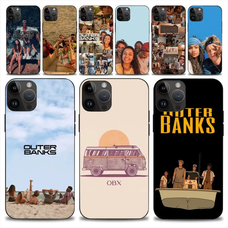 O-Outer B-Banks Tv Obx Custodia Per Telefono Per Iphone15 14 13 12 11 Pro Max Mini X 7 8 Custodia Morbida