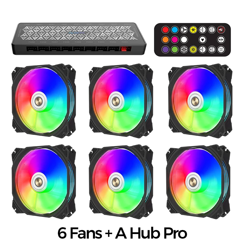 Alseye Max M120-P Pc Case Fan 120Mm Argb 5V 3Pin Riserva Lama Fdb Cuscinetto Muto Pwm Fan Dissipatore Di Calore Aura Sync Fan Per Pc Case