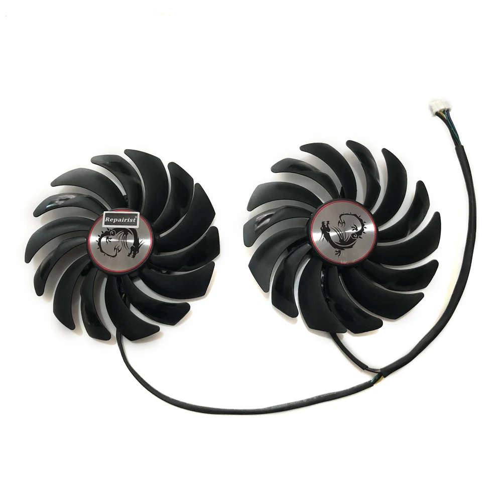2 Pz/Set Ventola Di Raffreddamento Della Scheda Video,Raffreddamento Gpu,Per Msi Rx 580 Gaming,Msi Rx 570 Gaming,Msi Rx 480 Gaming,Msi Gtx 1080 Ti Gam