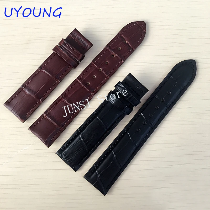 Cinturino In Vera Pelle 19*18Mm Per Tissot T17 | T461 | T041 \ T041 Cinturino Accessori Per Orologi Neri Per Cinturino Prc200
