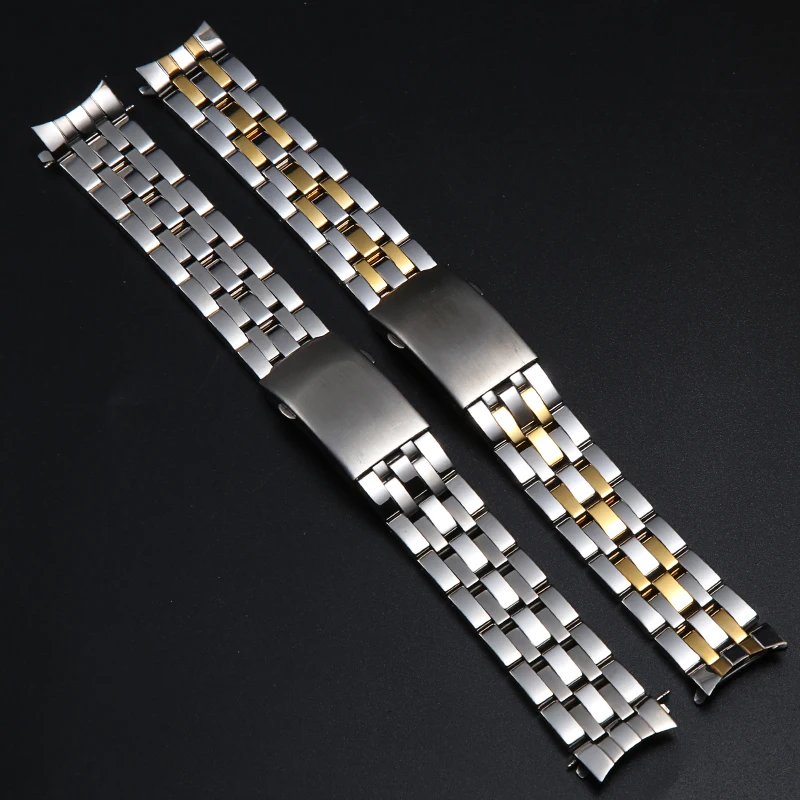 19 20Mm Cinturino In Acciaio Inossidabile Per Tissot Prc200/T17/T461/T014 Bracciale Con Cinturino In Oro Argento Logo On