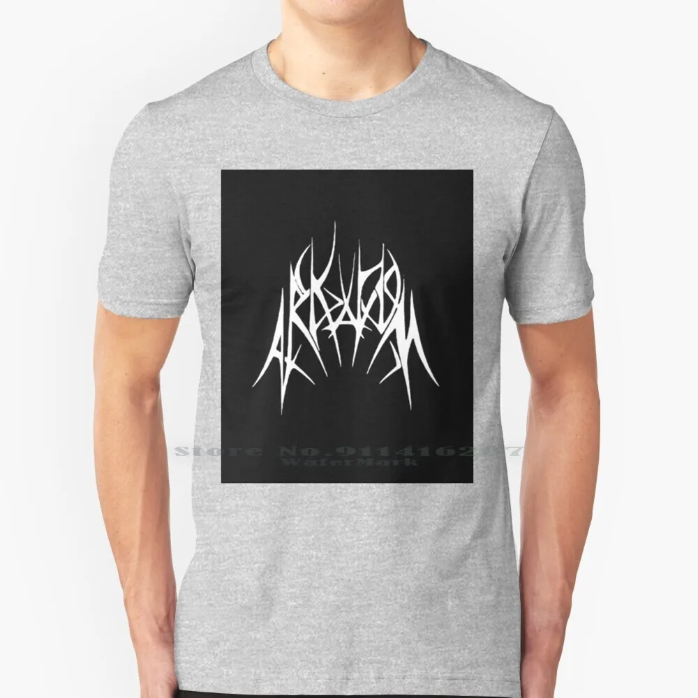 Arkham Metal Variante T Shirt 100% Puro Cotone Arkham Arkham Asilo Arkham Arkham Asilo Joker The Joker Comics Metal Band