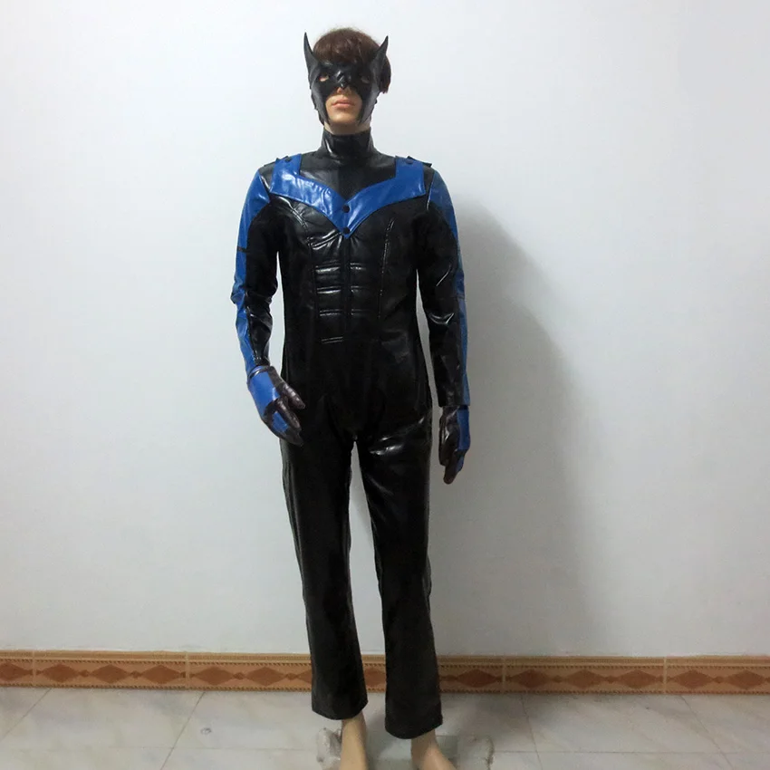Supereroe Arkham City Nightwing Costume Cosplay Festa Di Natale Uniforme Di Halloween Costume Cosplay Personalizza Qualsiasi Dimensione