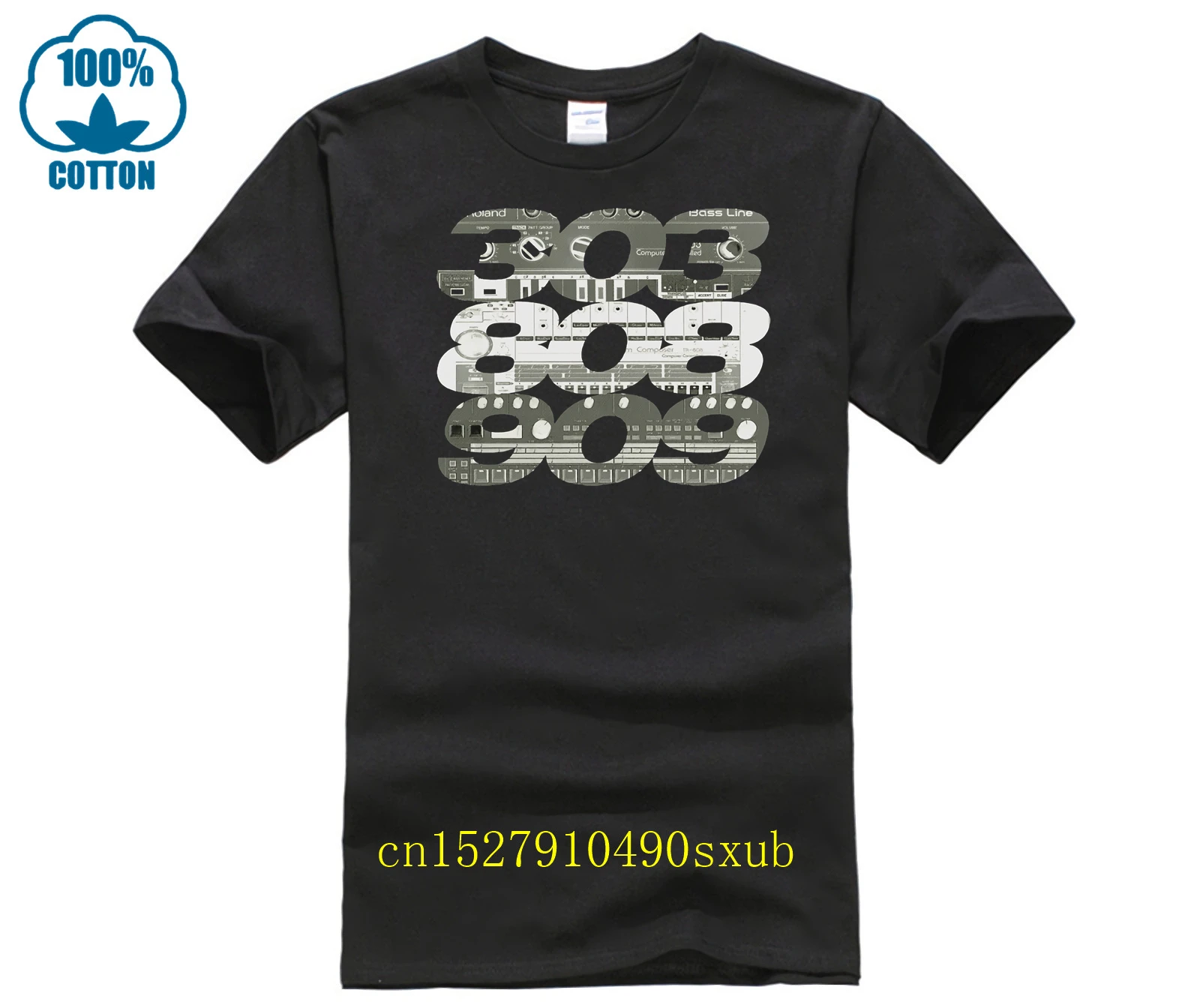 Acid 303 808 909 T Shirt Roland Synth Trax 88 Old School House Anni '90 Techno Shirt