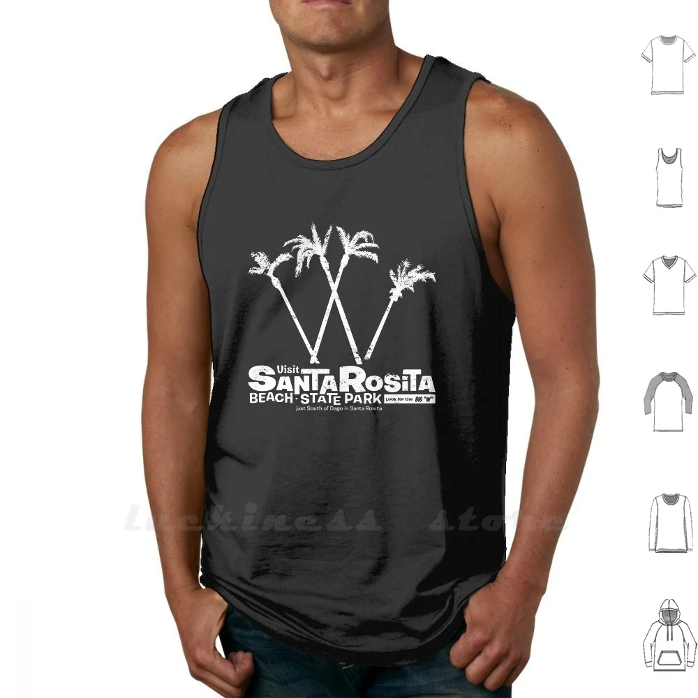 Canotta Da Spiaggia Santa Rosita Beach State Park Canotta Senza Maniche Uomo Donna Cotone Spiaggia Big W California Hollywood Mad Park Santa Rosita
