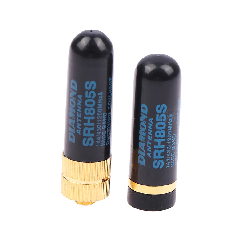 Antenna Walkie-Talkie Antenna Vhf Uhf Sma-Femmina Mini Short Dual Band Vhf Uhf Antenna Srh-805S Per Baofeng Uv-5R Uv-82 Bf-888S