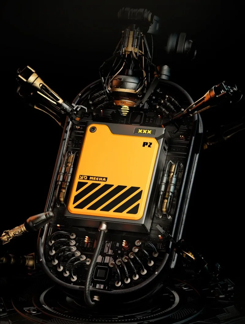 X-Live P2 Cyberpunk Mobile Power Bank 10000Mah Mecha Bumblebee Magnetic Magsafe 15W Wireless Fast Charging Power Bank Portatile