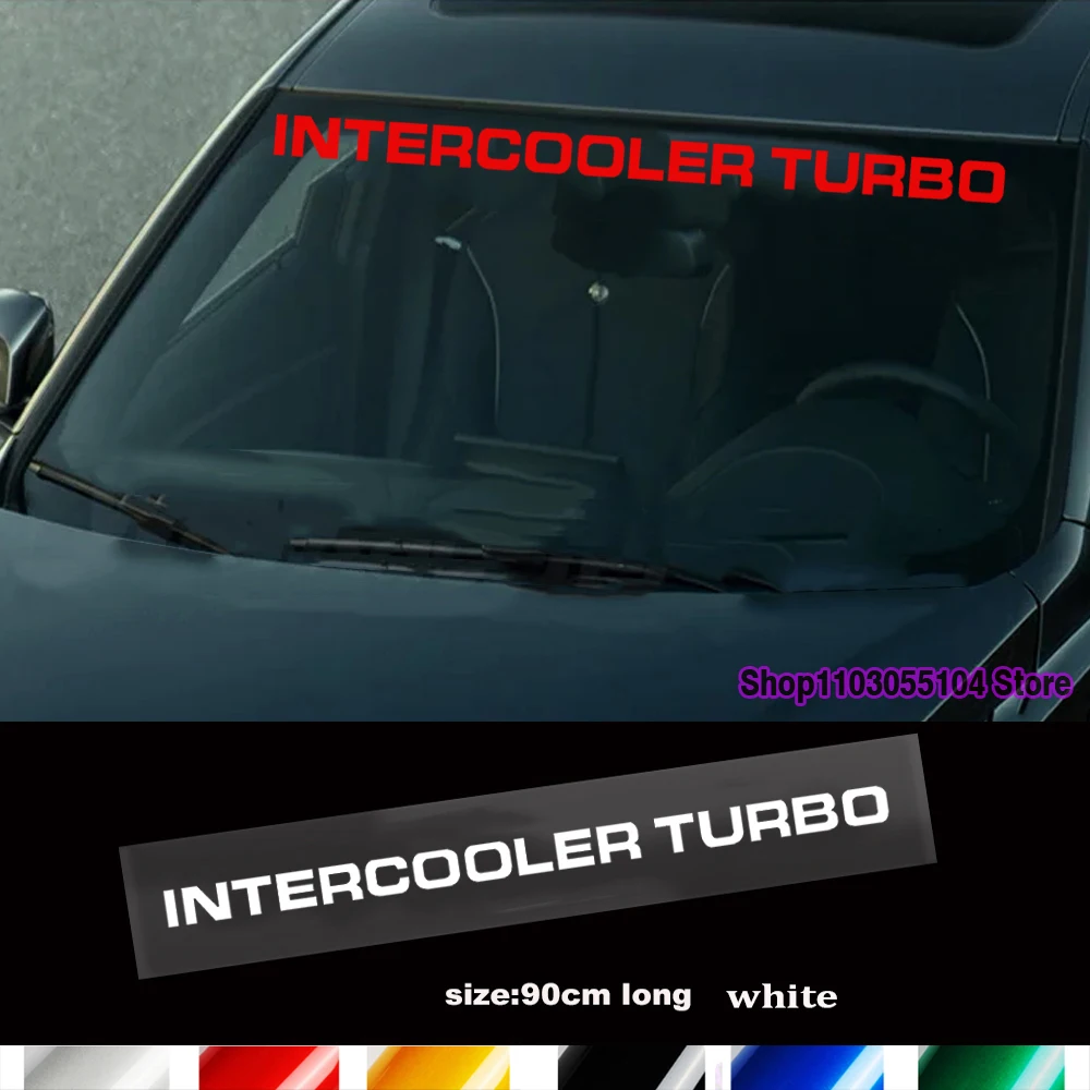 1Pc Intercooler Turbo Adesivo Per Parabrezza Per Auto Per Mitsubishi Pajero Shogun Montero Side Mk2 V20 Accessori