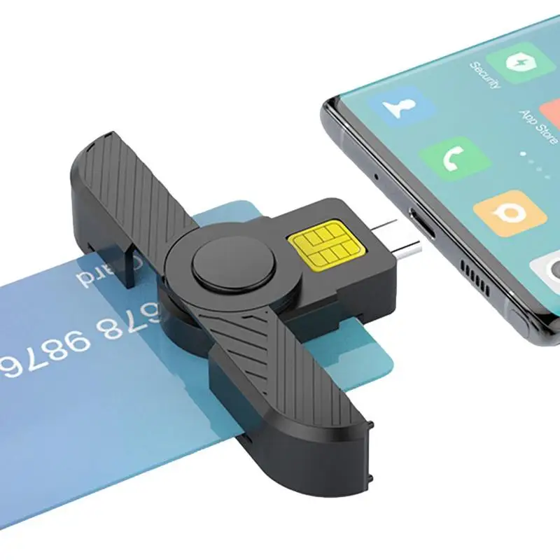 Pieghevole Dod Tipo C Accesso Comune Cac Smart Card Sim Card/Ic Bank Chip Card Reader Compatibile Con Telefono E Linux