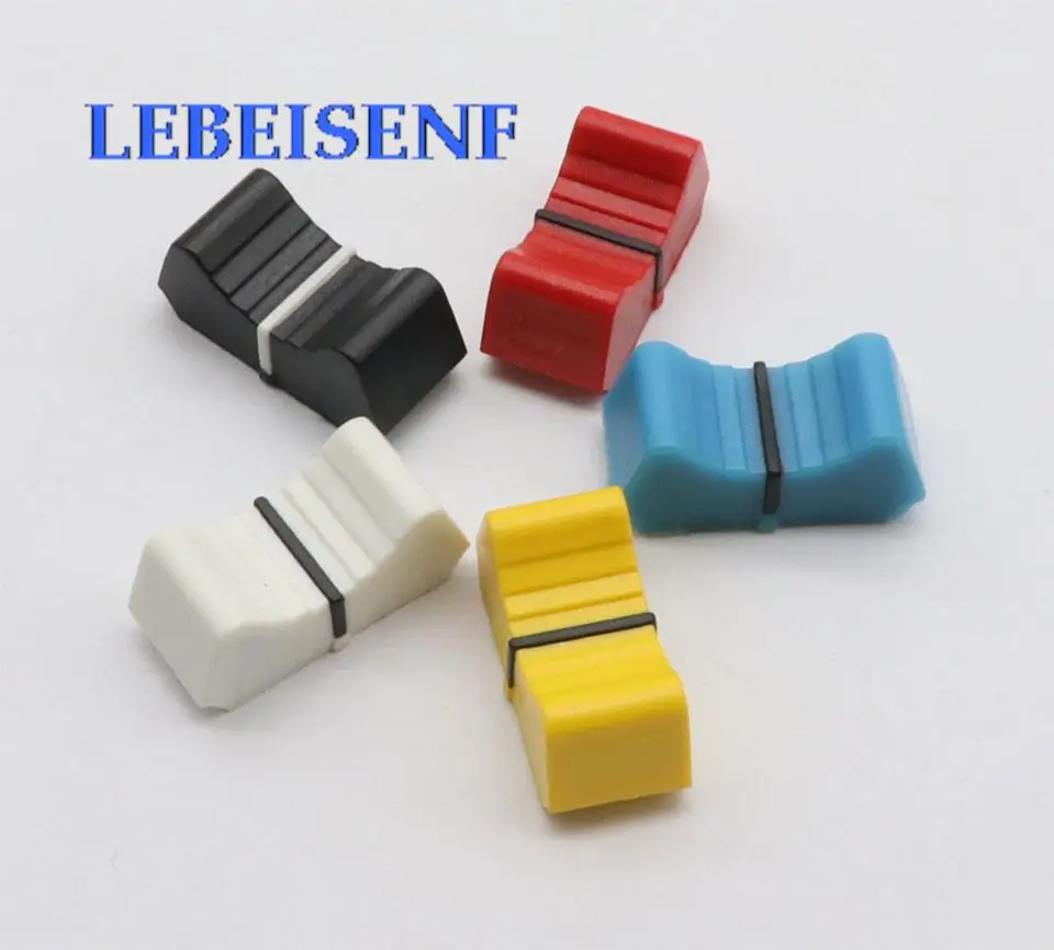 6Pcs Mixer Straight Slip Potenziometro Fader Manopola Cap Lunghezza 25Mm Larghezza 11Mm Foro 19Mm / Master Putter Cap Per Avolites Pearl