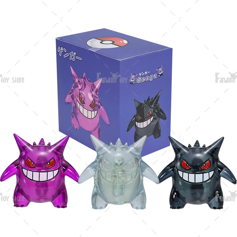 Pokemon Figure Gengar Trasparente Viola Nero Gengar Pokemon Al Giocattolo Di Terrazzo