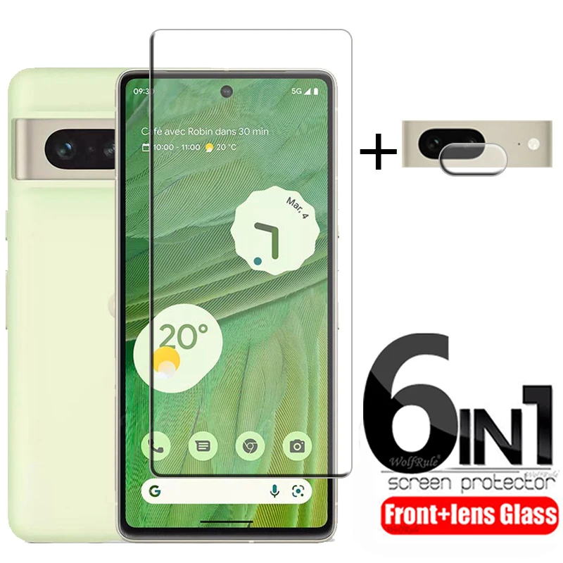 6 In 1 Per Google Pixel 7 Vetro Per Google Pixel 7 Vetro Temperato 9H Proteggi Schermo Trasparente Per Google Pixel 6 A 6A 7A 7 8 Vetro Obiettivo