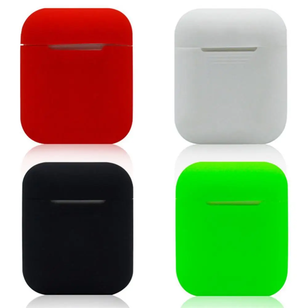 Silicone Soft Earphone Cases For Airpod S 2 Skin Sleeve Box Protector Wireles Headphone Protective Cover Coque For Airpo  1 2Nd