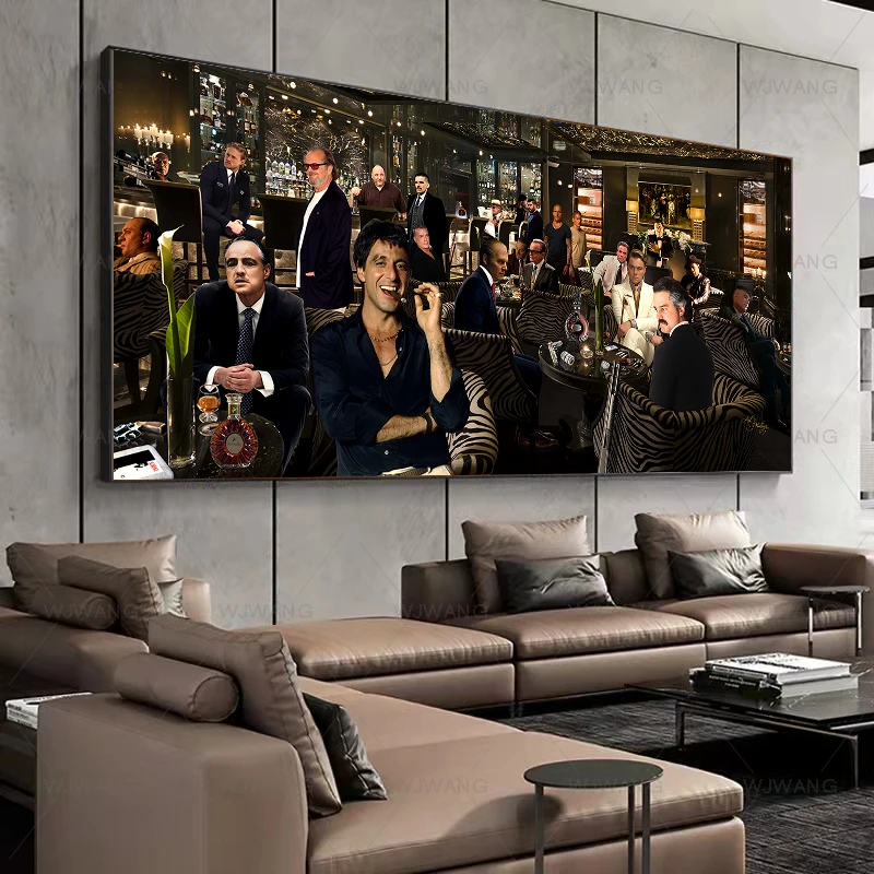 Classic Movie Poster Character Group Photo Poster And Prints Wall Art Canvas Painting Pictures For Living Room Home Decor Gift
