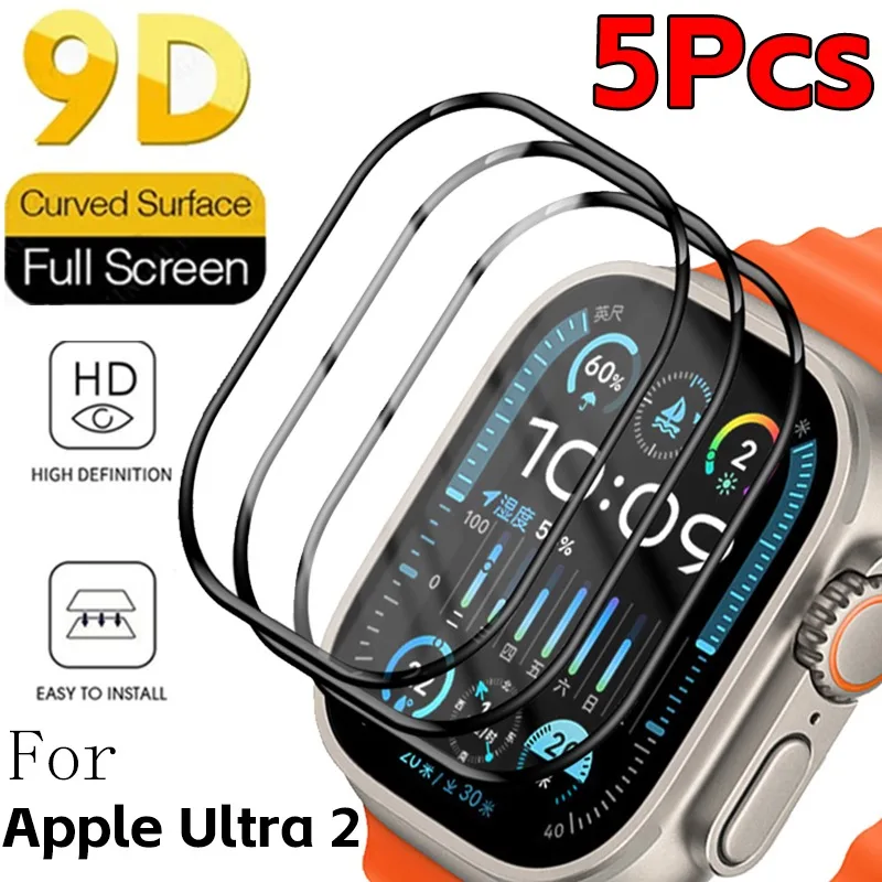 Pellicole Protettive Per Schermo Hd 5-1Pcs Per Apple Watch Ultra 2 Cover Protettiva A Copertura Totale Per Accessori Smartwatch Apple Ultra 2