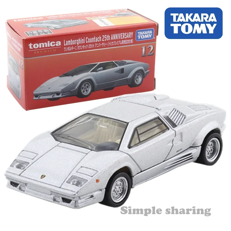 Takara Tomy Tomica Premium 12 Lamborghini Countach 25Th Anniversary 1:61 Giocattoli Per Bambini Veicolo A Motore Modello In Metallo Pressofuso