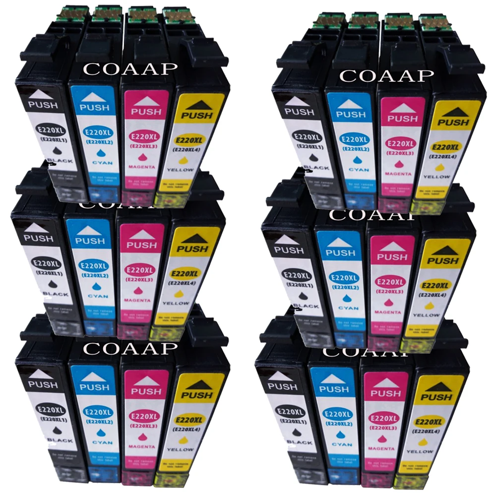 24 X T220Xl Cartucce Di Inchiostro Compatibili Per Epson Workforce 2630 2650 2660 Wf-2630 Wf-2650 Wf-2660 Stampante