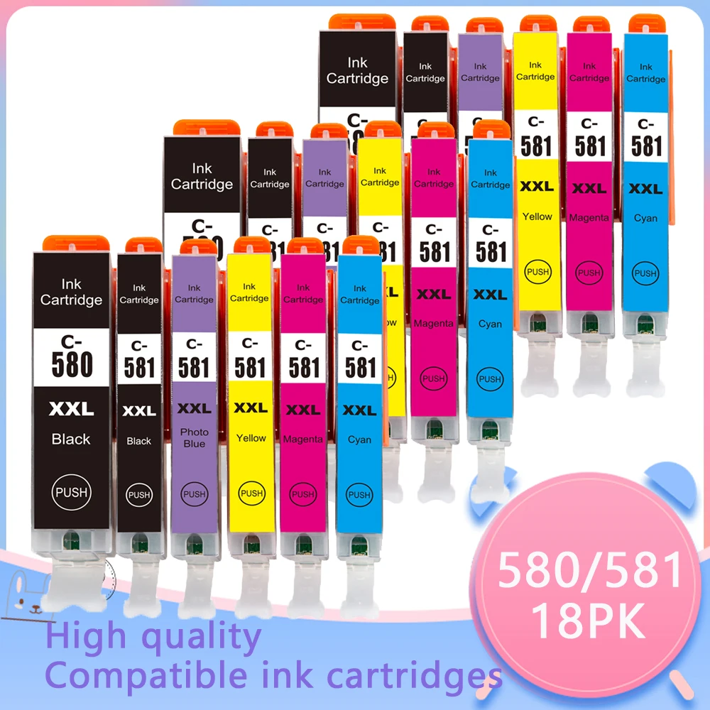 Pgi-580 Cli-581Xl 580 Cartuccia Di Inchiostro Compatibile Per Canon Pixma Tr7550 Tr8550 Ts705 Ts6350 Ts6351 Ts8150 Ts8251 Ts8350 Ts8351