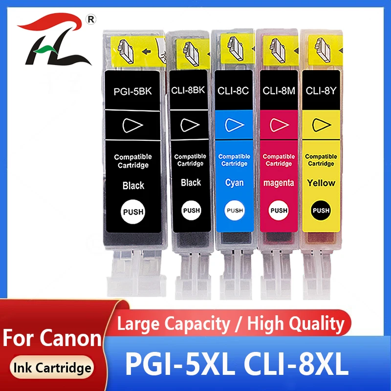 Cartucce Di Inchiostro Compatibili Pgi-5 Cli-8 Pgi5 Cli8 Per Canon Pixma Ip4200 Ip4300 Ip4500 Mp500 Ip5200 Mp530 Mp600 Mp610 Mp800