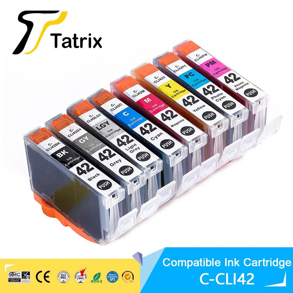 Nuova Cartuccia Di Inchiostro Cli-42 Cli42 Con Chip Compatibile Per Canon Pixma Pro-100 100S Stampante