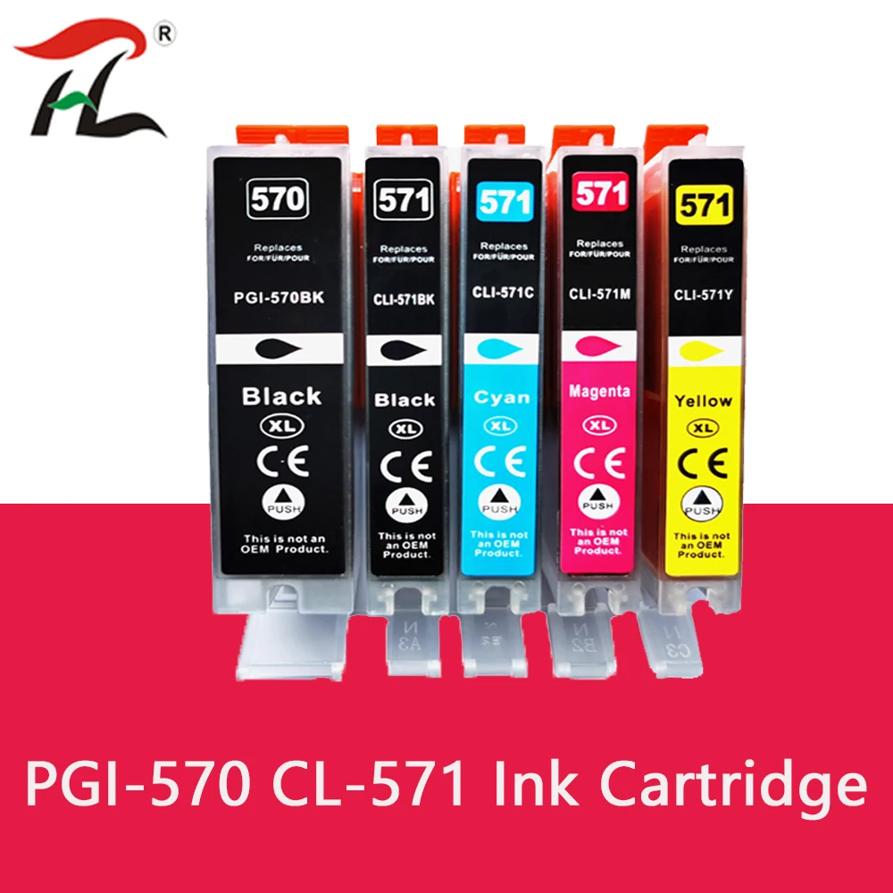Pgi-570Xl Pgi570 Per Canon Ts5050 Ts5051 Ts5052 Ts5053 Ts 5050 5051 5052 5053 Cartuccia Di Inchiostro Pixma Stampante Pgi570
