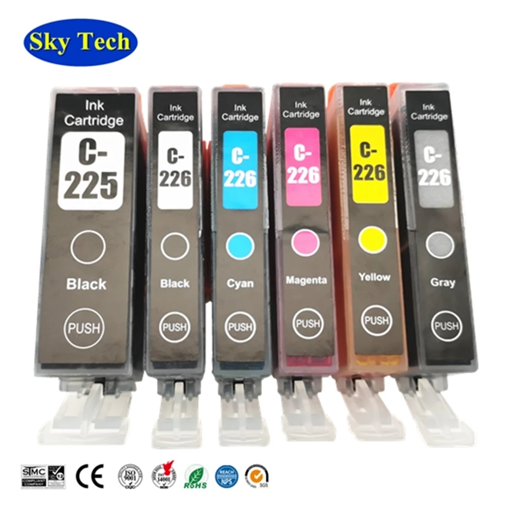 Cielo Pgi-225 Cli-226 Cartuccia Di Inchiostro Compatibile Per Canon Pixma Ix6520 Ip4820 Ip4920 Mg5120 Mg6120 Mg6220 Mg8120 Mx712 Mx882 Mx892