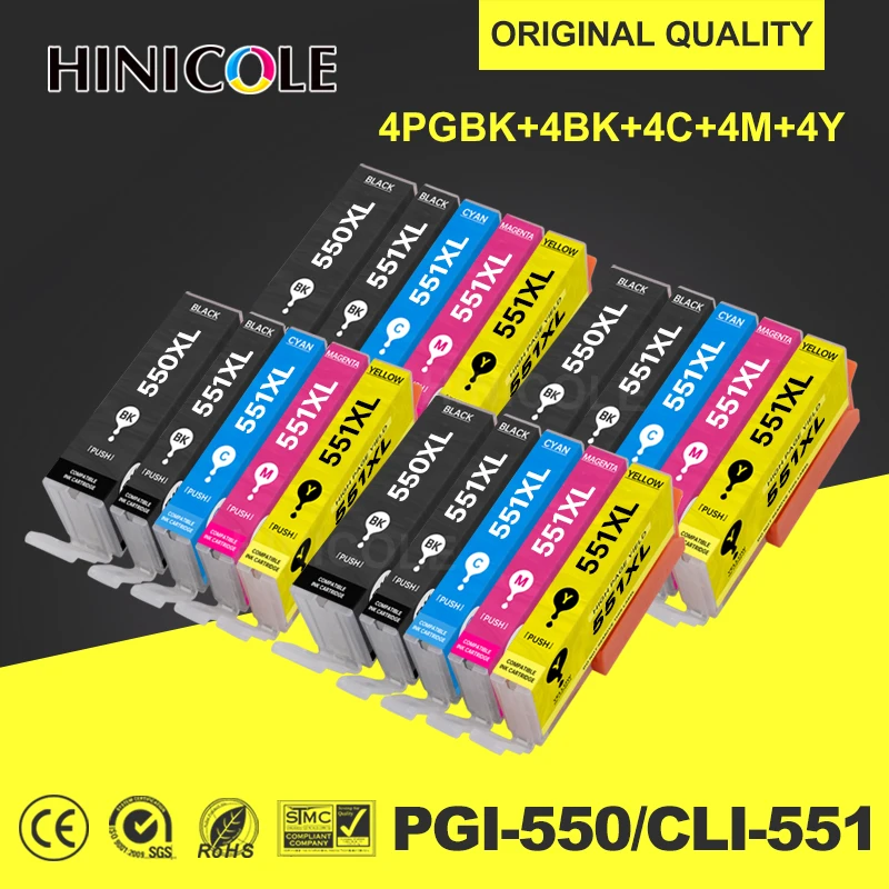 Cartuccia D'Inchiostro Hinicole Pgi 570 Xl Per Canon Pgi570 Cli571 Utilizzare Per Canon Pixma Ts6050 Ts6051 Ts6052 Ts5050 Ts5051 Ts5052 Ts5053