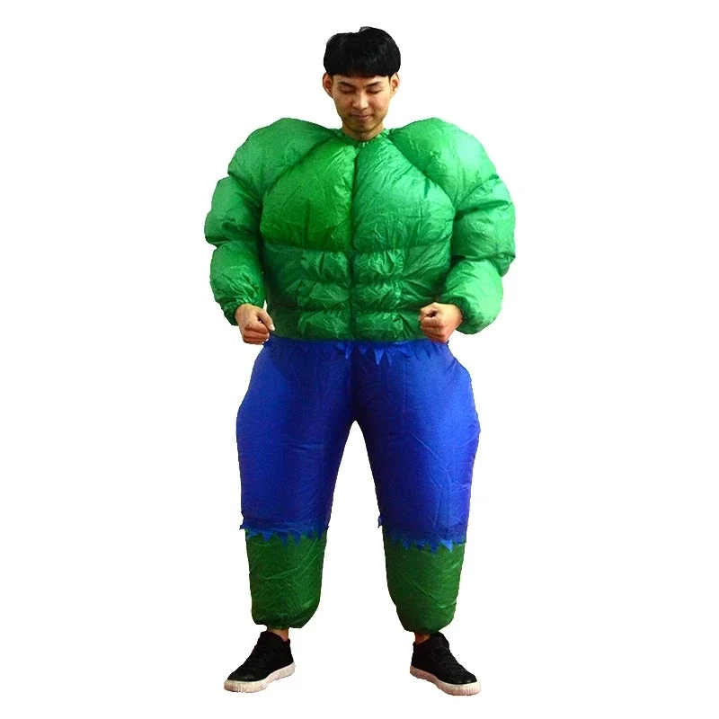 Green Hulk Inflatables Cosplay Mascot Show Costume Costumi Di Carnevale Di Natale Per Uomini Adulti Fantasy Superhero Costume Suit