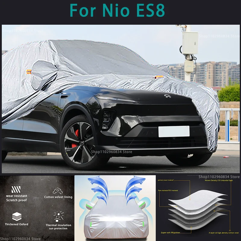 Per Nio Es8 210T Full Car Covers Outdoor Sun Protezione Uv Polvere Neve Protettiva Anti Grandine E Tempesta Copertura Protettiva Automatica