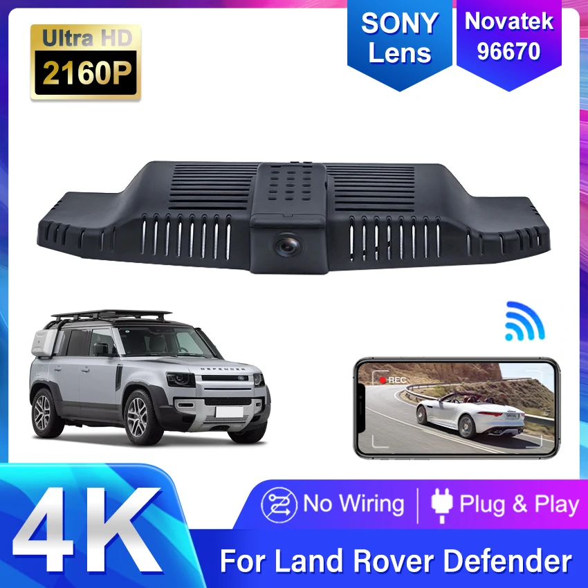 Dash Cam Per Land Rover Defender 90 110 130 (L663) 2023 2022 2021 2020,Plug And Play 4K Car Dash Camera, Accessori Per Defender