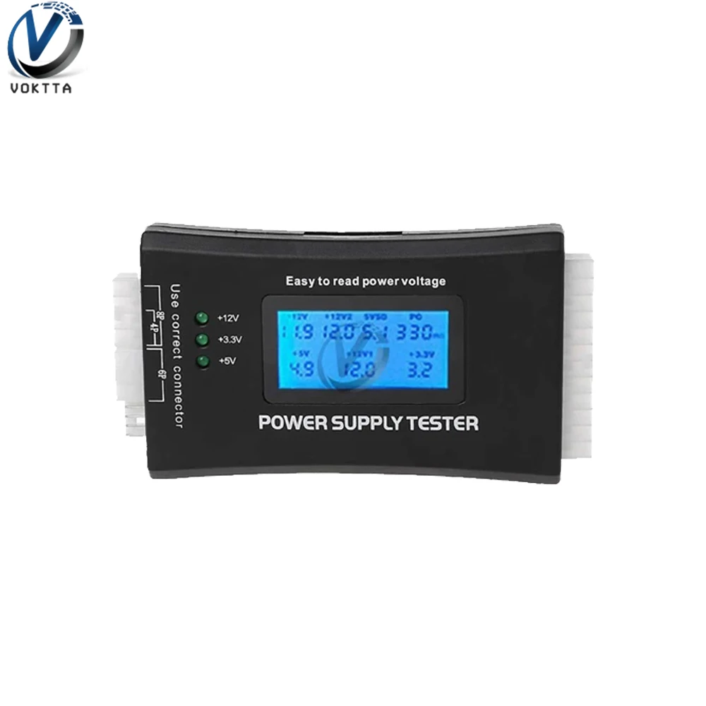 Display Lcd Digitale Pc Computer 20/24 Pin Lcd Power Supply Tester Check Atx Source Tester Strumento Tester Diagnostico Di Misurazione Della Potenza