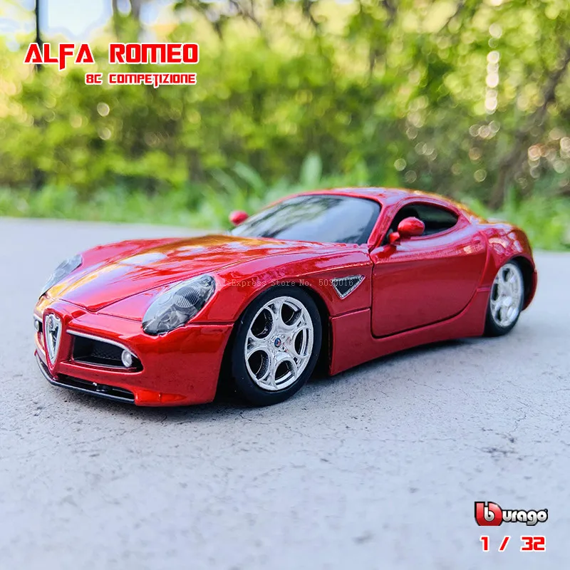 Bburago 1:32 Alfa Romeo 8C Competizione Diecasts & Veicoli Giocattolo Modello Di Auto Giocattolo In Metallo Collezione Alta Simulazione Regali