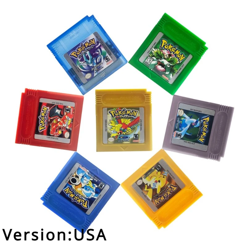 Scheda Di Gioco Pokemon English Language Emerald Sapphire Series Gb Gbc Ruby Firered Video Cartridge Console Game Card