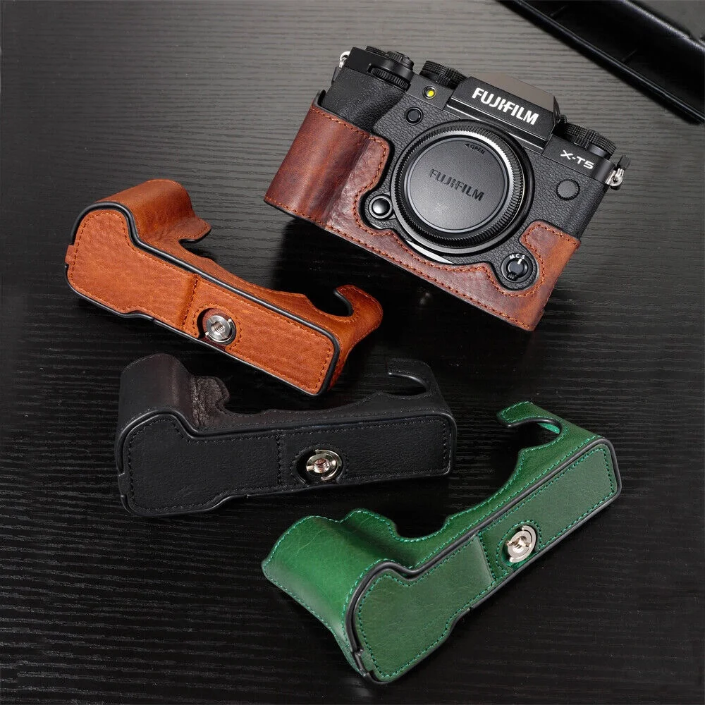 Fujifilm Xt5 Custodia Per Fotocamera In Vera Pelle Borsa Fatta A Mano A Metà Corpo Per Fujifilm Xt5