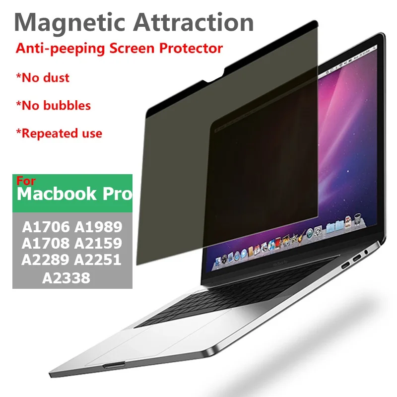 Privacy Screen Protector Attrazione Magnetica Anti Scratch Laptop Skin Per 2020 2022 Macbook Pro 13.3 Pollici M2 A2338 A2289 A2251