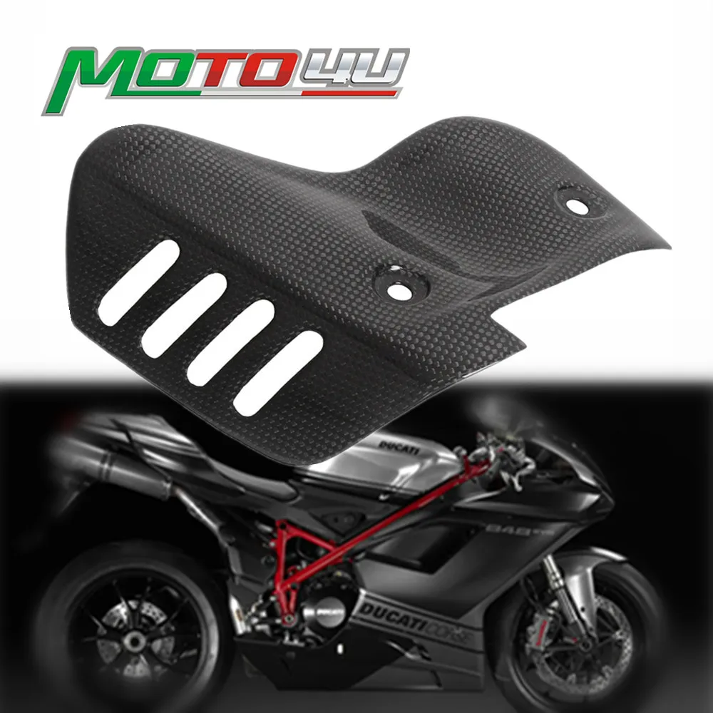 Moto4U Per Ducati 848 Copertura Di Scarico In Fibra Di Carbonio Per Termignoni Scarico Scudo Termico Accessori Moto