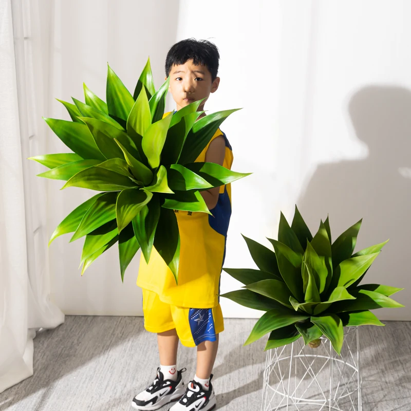 Albero Tropicale Di Yucca Grandi Piante Artificiali Ramo Di Un Albero In Vaso Falso Foglie Di Agava Di Plastica Foglie Di Palma Verdi Per La Decorazio