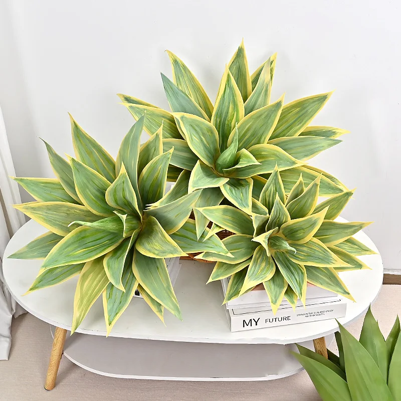 Grandi Piante Finte Succulente Artificiali Ramo Di Albero Di Yucca Tropicale Foglie Di Agava Di Plastica Foglie Di Palma Verdi Per La Decorazione Del 