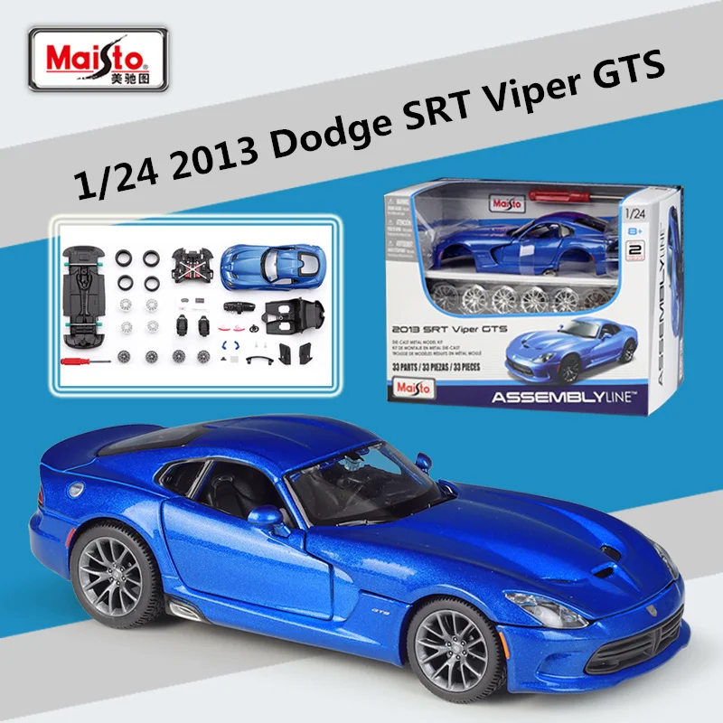 Maisto 1:24 Dodge Srt Viper Gts Assembly Version Lega Sports Car Model Diecast Metal Toy Car Model Simulazione Regali Per Bambini