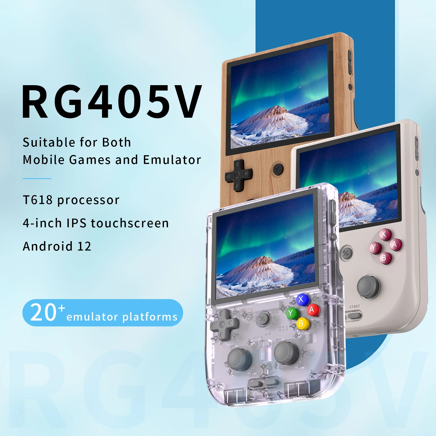 Anbernic Rg405V 128Gb Giocatori Di Giochi Portatili Retrò Portatili Android 11