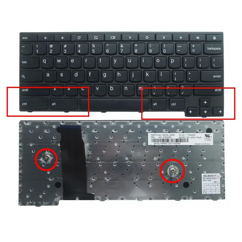 Nuovo Per Il Lenovo Yoga 11E Chromebook Tastiera Us English 9Z.Nbhsq.201 01En022